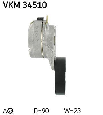 Rolo tensor da correia trapezoidal estriada SKF ref. VKM 34510